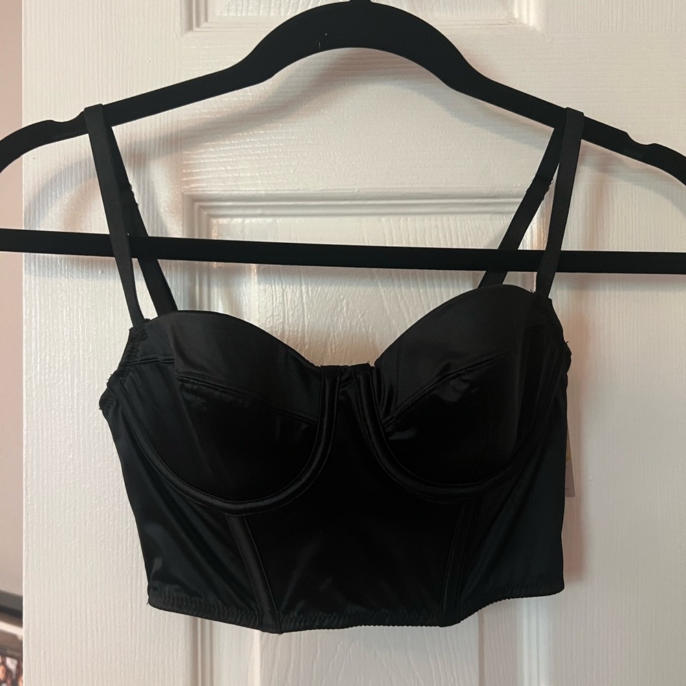 Auden Black Longline Bustier Bra